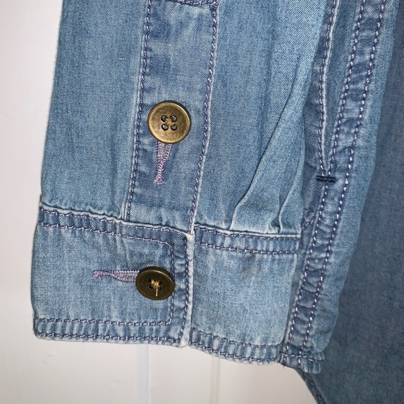 Anthropologie Hooded Chambray Jacket/Button Down - Picture 16 of 16